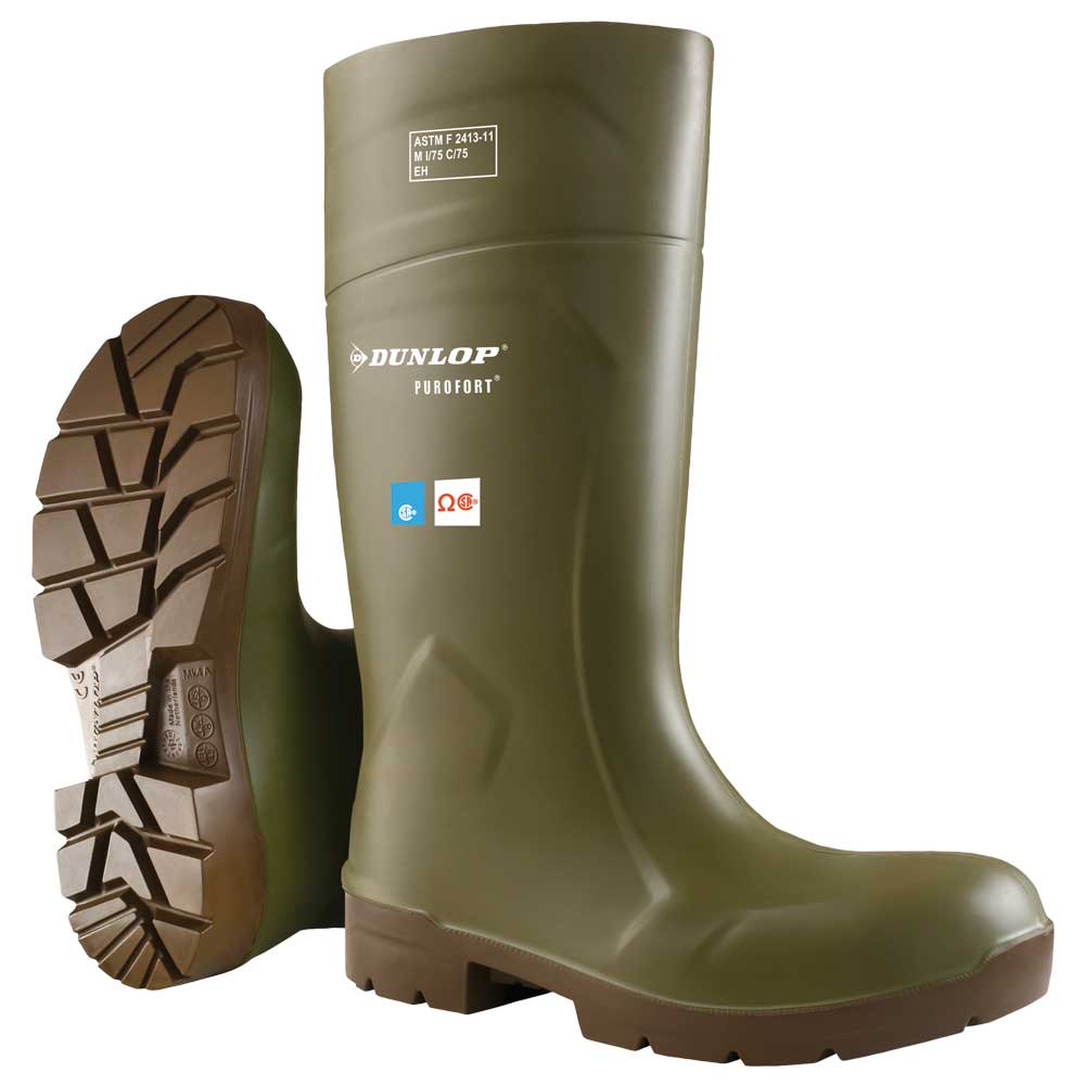 Green dunlop boots best sale