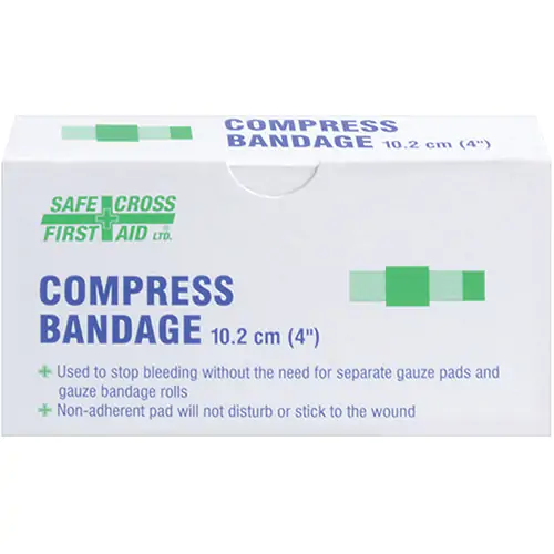 Compress (Pressure) Bandages, 4" L x 4" W