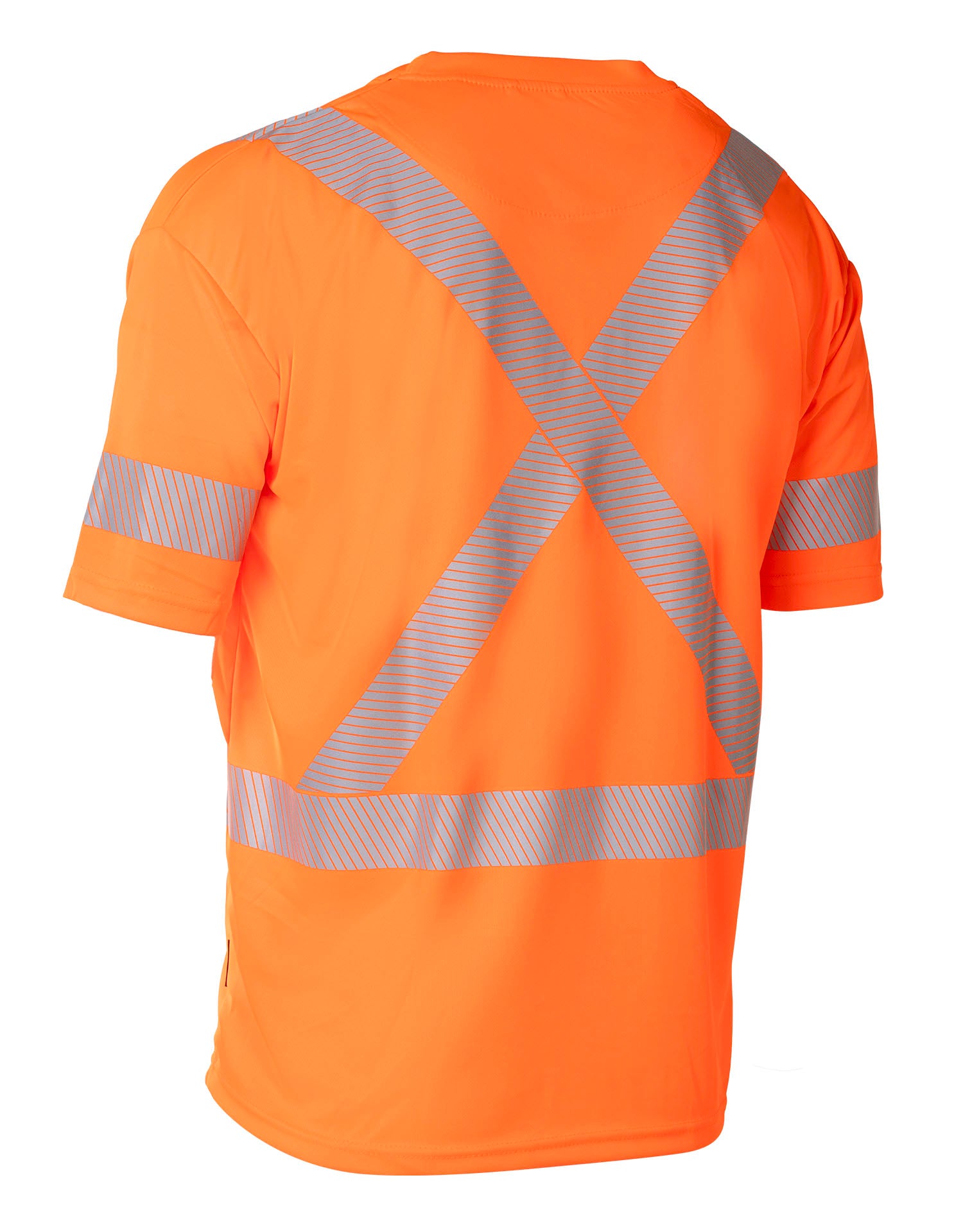 Hi Vis Orange Crew Neck Short Sleeve Ultrasoft Technical Tee