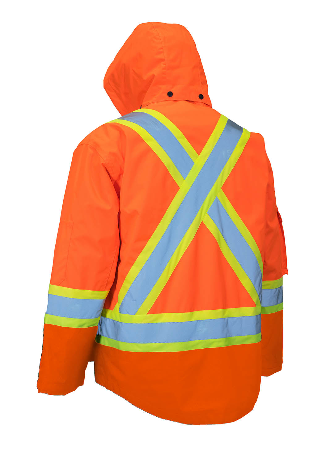 Parka de sécurité haute visibilité 4 en 1 tout orange