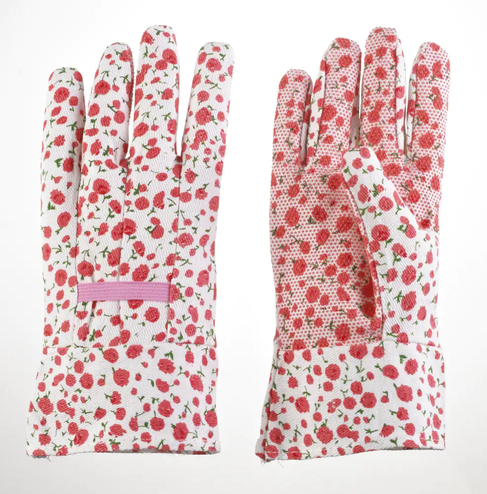 Gants de jardinage imprimés en coton pour femmes, paq. 