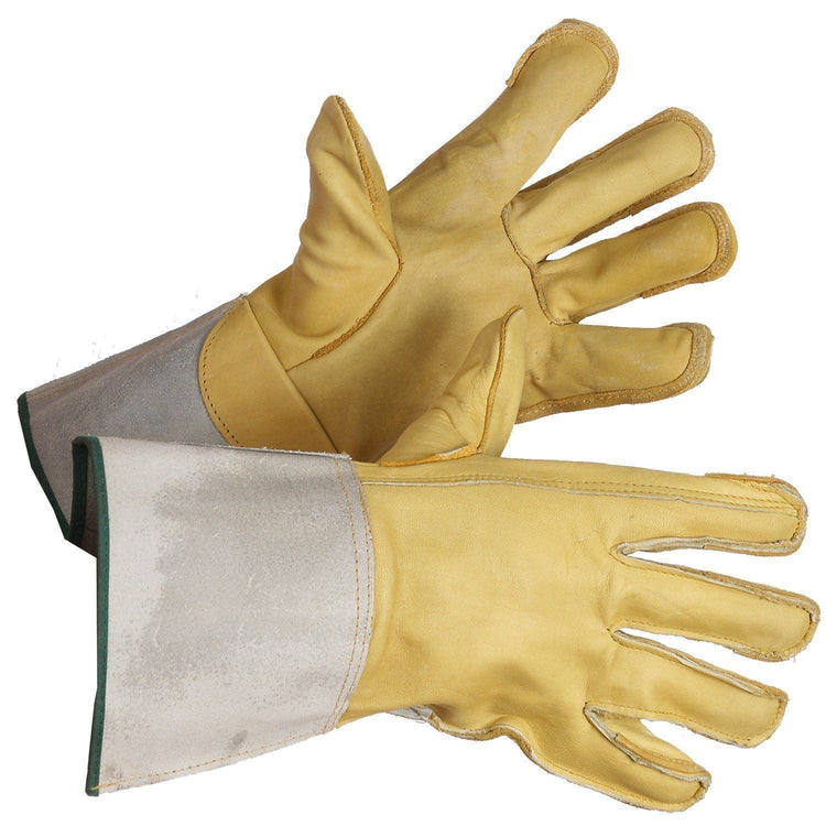 Grain Leather Linesman's Gloves - Hi Vis Safety